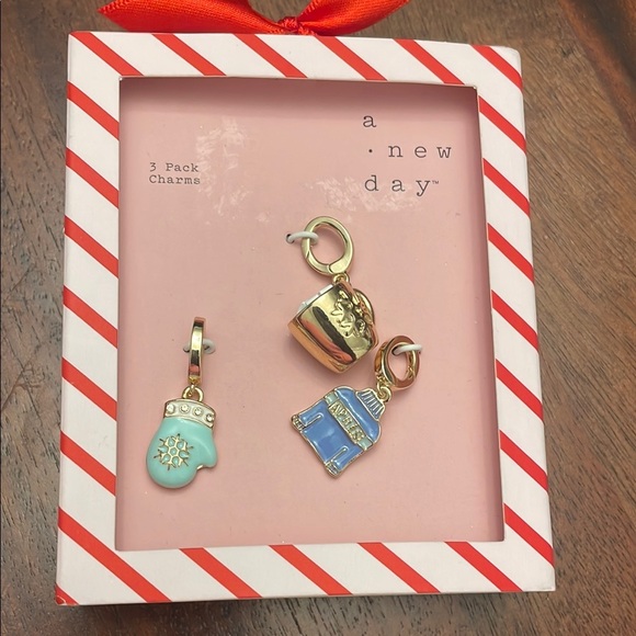 A New Day Gold and Enamel Charm Set New size 3 pack - Picture 8 of 8